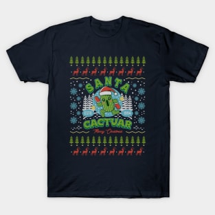 Santa Cactuar Ugly Sweater T-Shirt